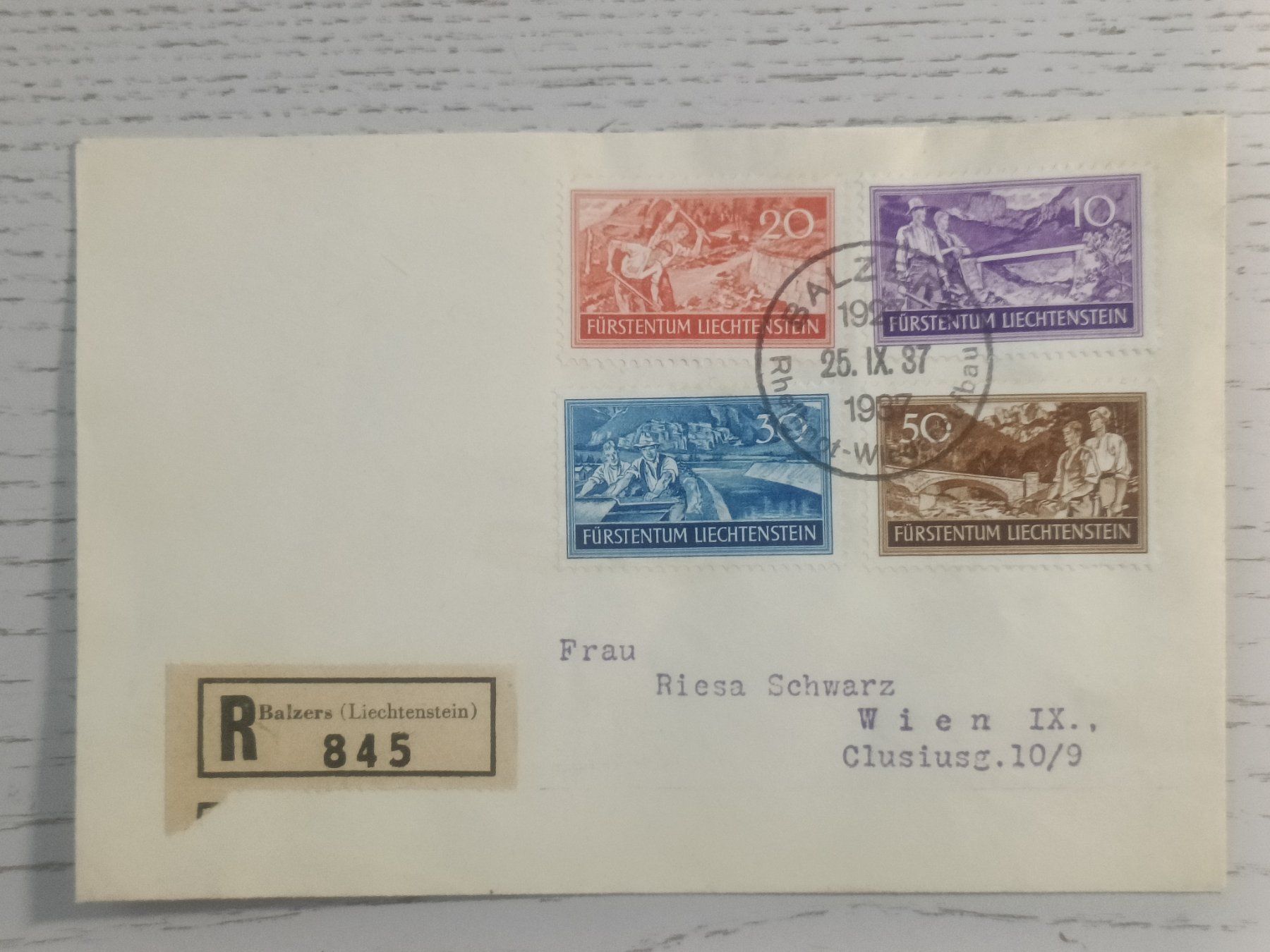 Tutti i francobolli: 1937 Arbeitsbeschaffung Top Beleg – Usato da Dübendorf venduto da goeggi79