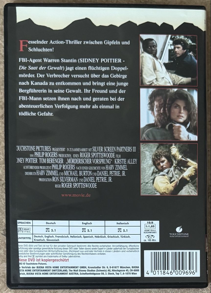 Tutti i DVDs: MÖRDERISCHER VORSPRUNG – Nuovo (secondo la descrizione) da Dietikon venduto da AndreaSch01 1