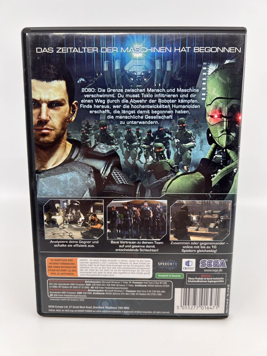 Giochi: Binary Domain - Action Game fuer PC - Top Zustand! – Usato da Steffisburg venduto da MEB-Trade 1