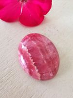 grosser Rhodochrosit Cabochon/Lagerbereinigung Sondererkauf