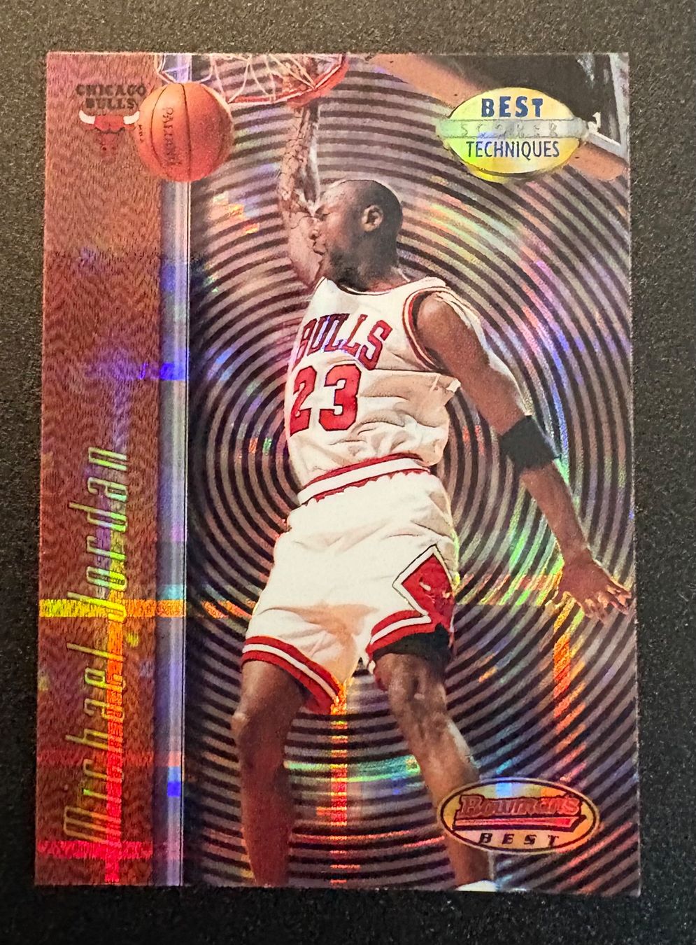 Nba Carte collezionabili: NBA Michael Jordan Bowmans Best Techniques Atomic Refracor – Nuovo (secondo la descrizione) da Muttenz venduto da joba23