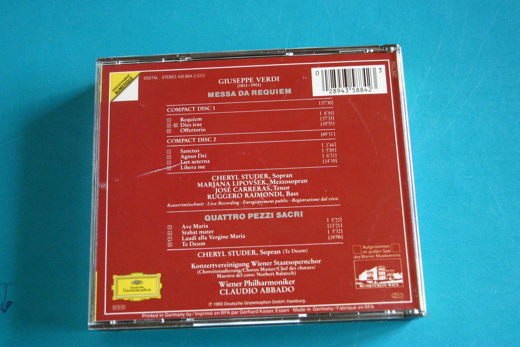 CD: VERDI REQUIEM – Usato da Winkel venduto da Gallica 1