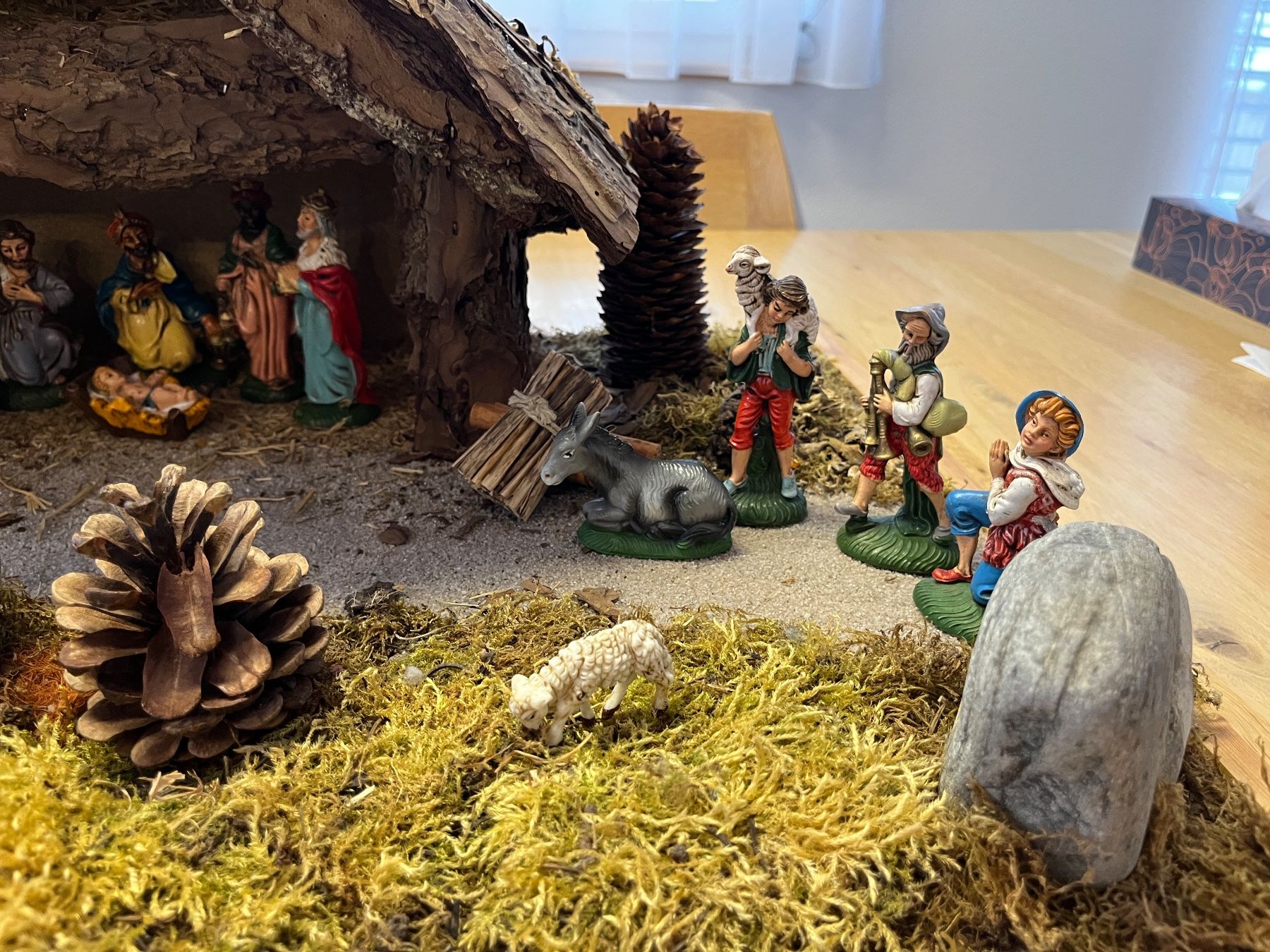 Tutte le decorazioni: Handgemachte Weihnachtskrippe aus Naturmaterialien – Nuovo (secondo la descrizione) da Häggenschwil venduto da Svge 2