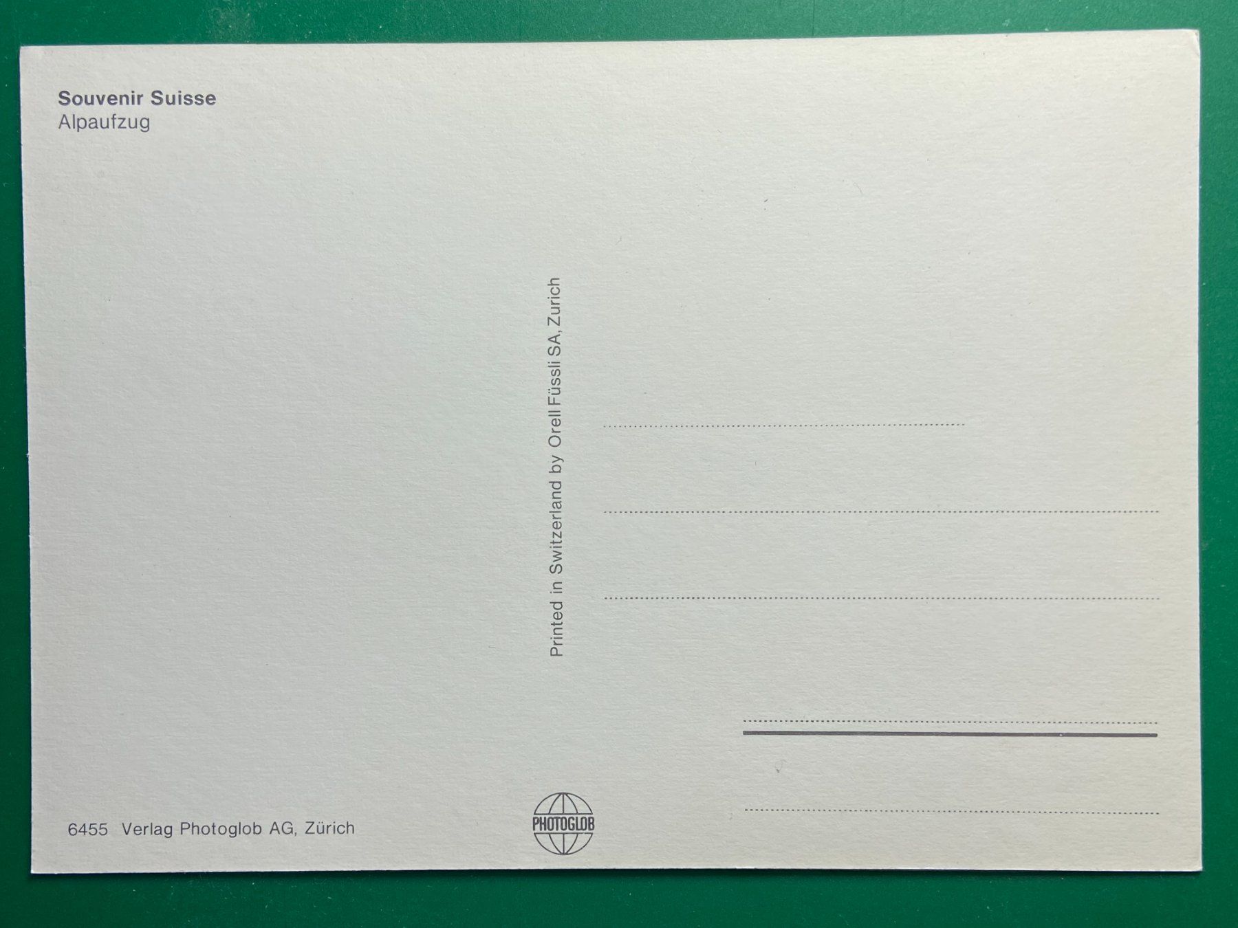 Cartoline postali: Alpaufzug – Usato da Steg VS venduto da danwer74 1