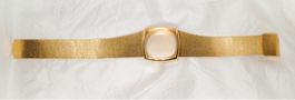NOS Uhrengehäuse Uhrband Gold Mesh 29mm Armbanduhr Uhr