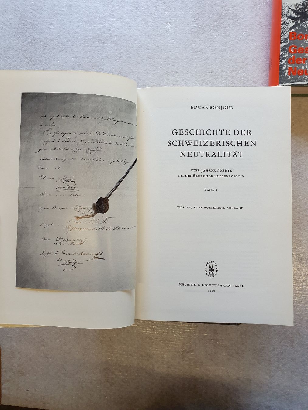 Libri: Geschichte der schweizerischen Neutralität 4 Bde - Edgar Bon – Usato da Rüedisbach venduto da hanaku 2