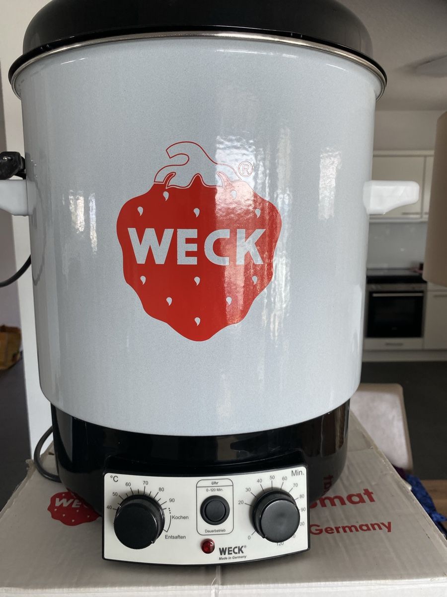Weck Pasti del neonato: Weck Einkochautomat mit Gläsern – Usato da Dierikon venduto da aiko05
