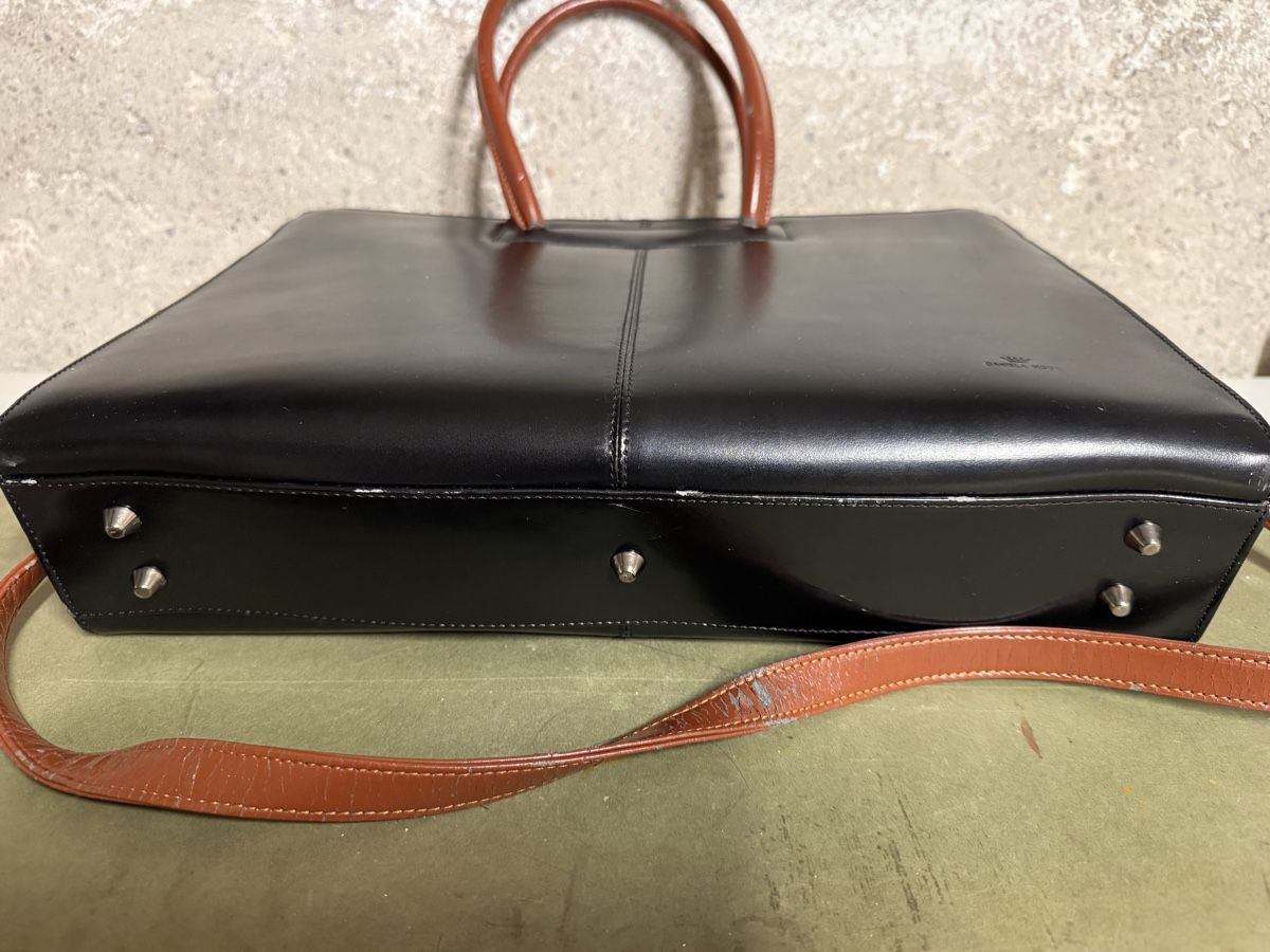 Borse da donna: Daniela Moda Ledertasche Schwarz/Braun – Usato da Birmenstorf AG venduto da Pat_roll. 3