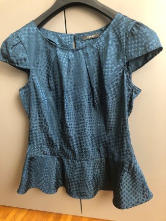 ESPRIT collection bluse grösse 38 petrolfarben wie neu