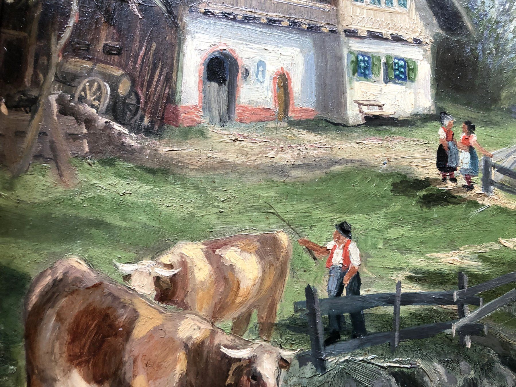 Dipinti: J.O. Ramsperger - Gemälde - Naive Malerei - signiert 1959 – Usato da Schaffhausen venduto da durruti 3