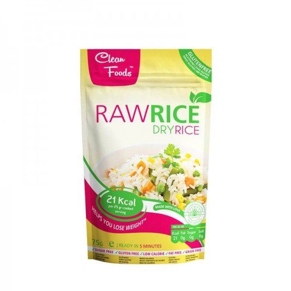 CleanFoods Rohreis Dry Rice 75g Packung Konjac Glucomannan (Neu und ...