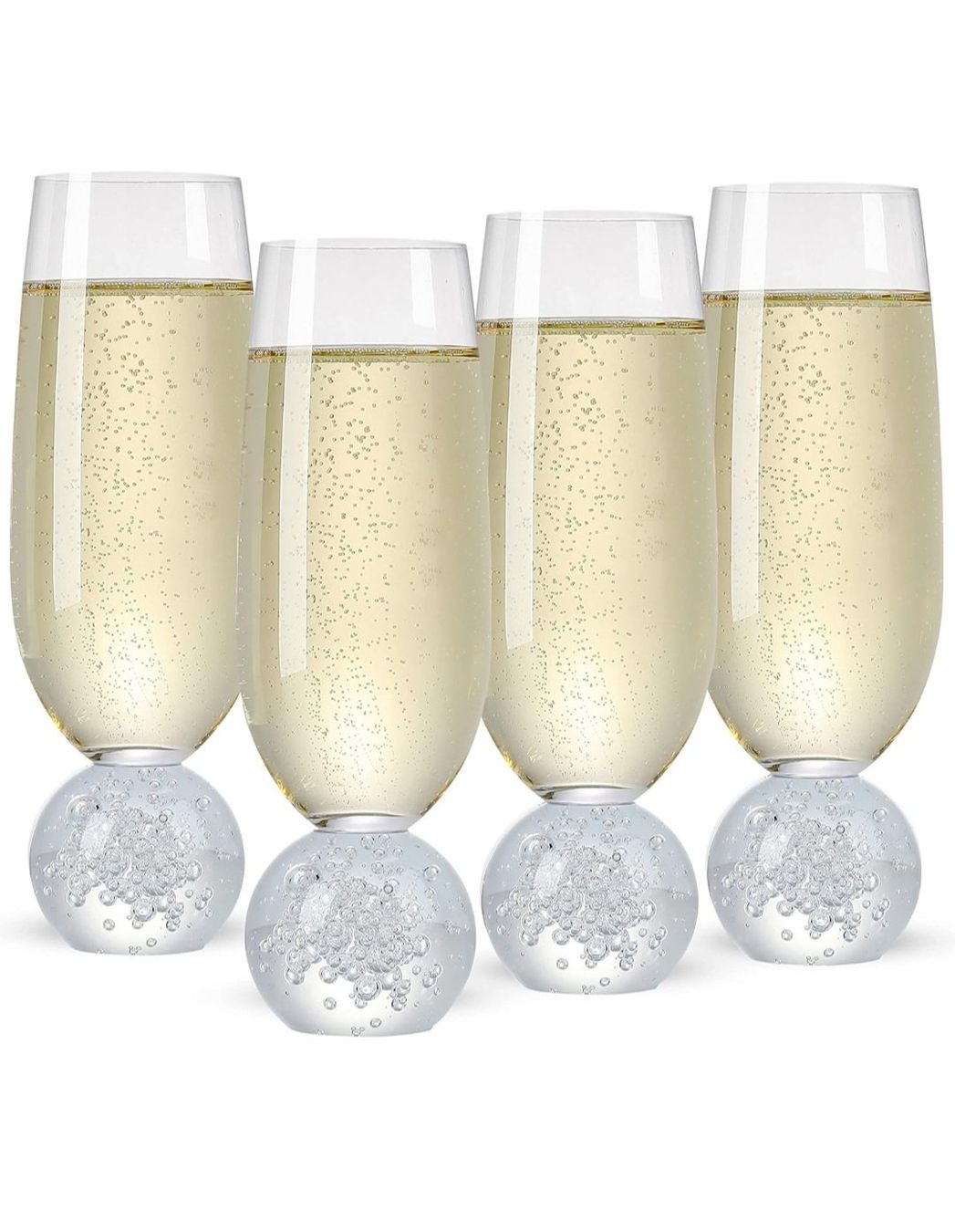 Bicchieri: Champagner-Gläser mit Bubbles (8 Stück) – Nuovo e nell'imballaggio originale da Zürich venduto da Simple23