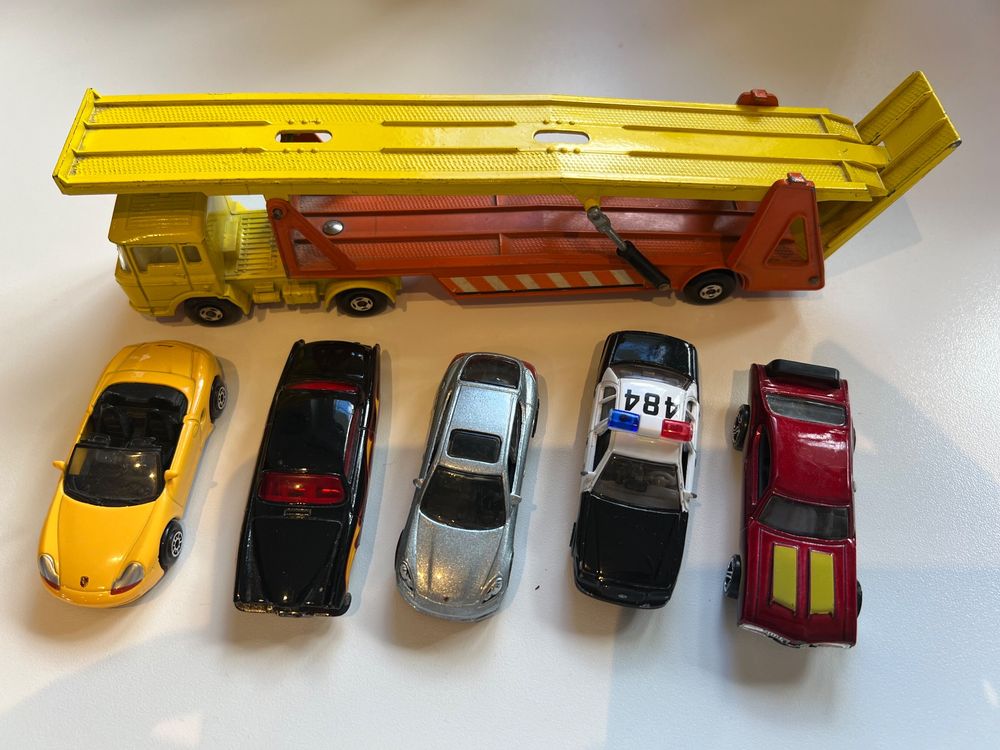 Camion Porte-voitures SIKU MAN 1:55 Vintage - Années 70, état Très Bon, Sans Boîte
