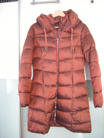 Toller Kapuzen Mantel Wintermantel Gr.S kupfer