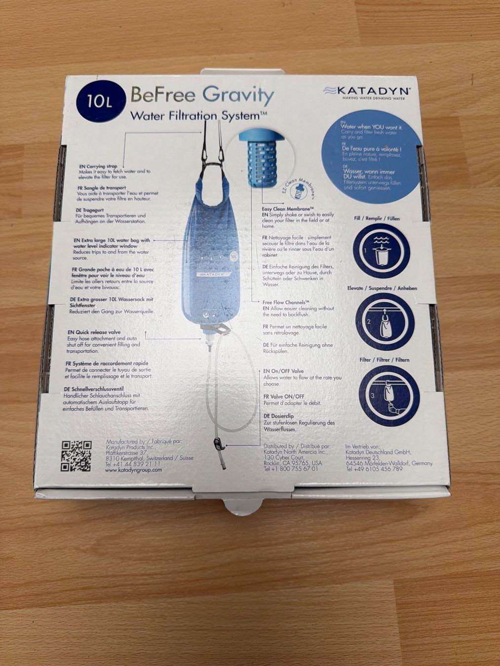 Katadyn Sanitär: Katadyn BeFree Gravity 10L neu – Neu und originalverpackt aus Thun von BanjoDan 1