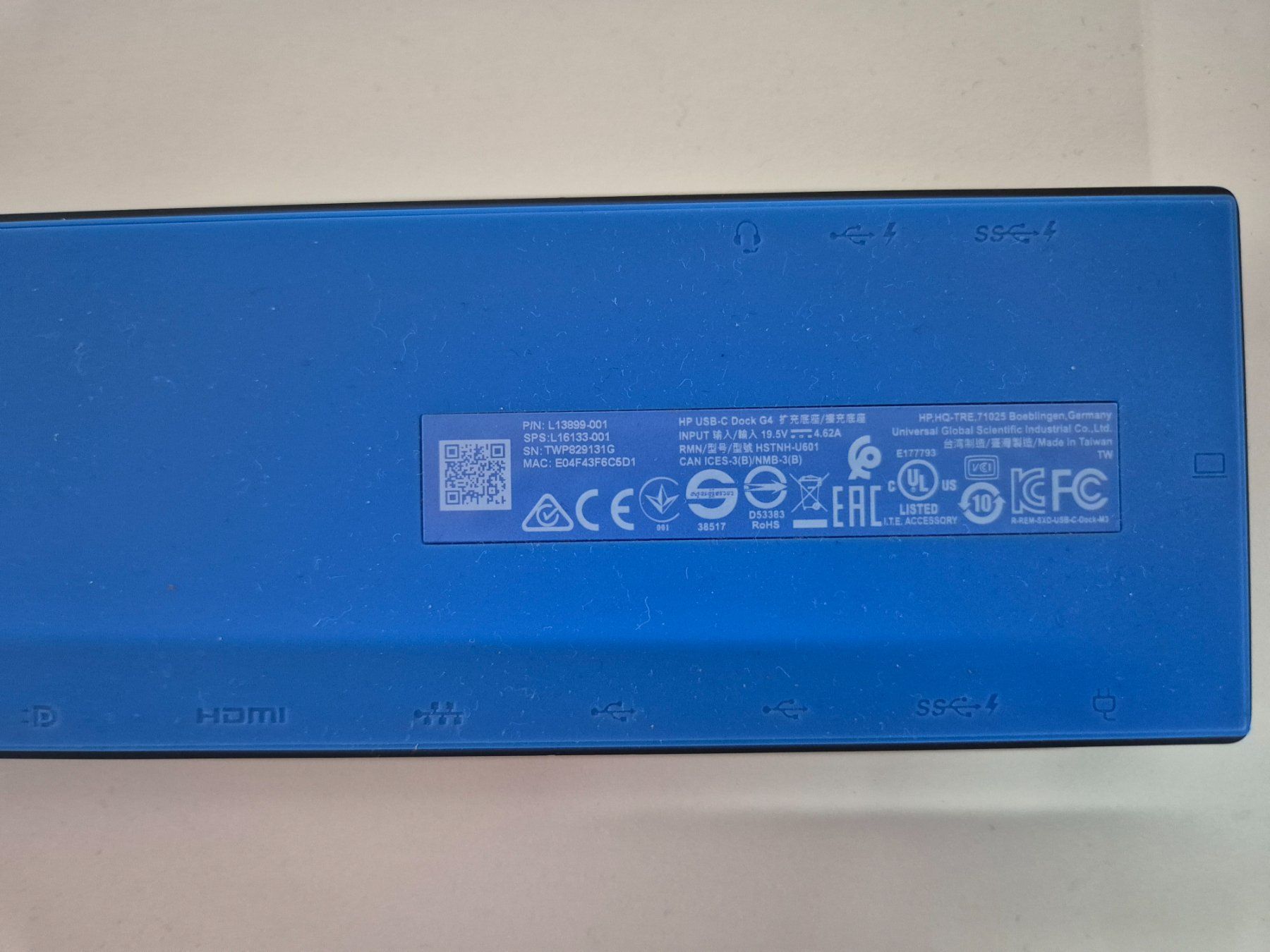 Hewlett Packard Docking station: HP USB-C Dock G4 – Usato da Gerlafingen venduto da Takuta 2