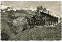 AK Ferienheim Restiberg ob Linthal 1944, gel. nach Oberägeri