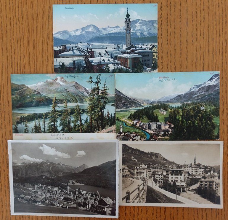 Cartoline postali: Verschiedene alte AK aus dem Engadin – Usato da Wil SG venduto da WEIBELAM