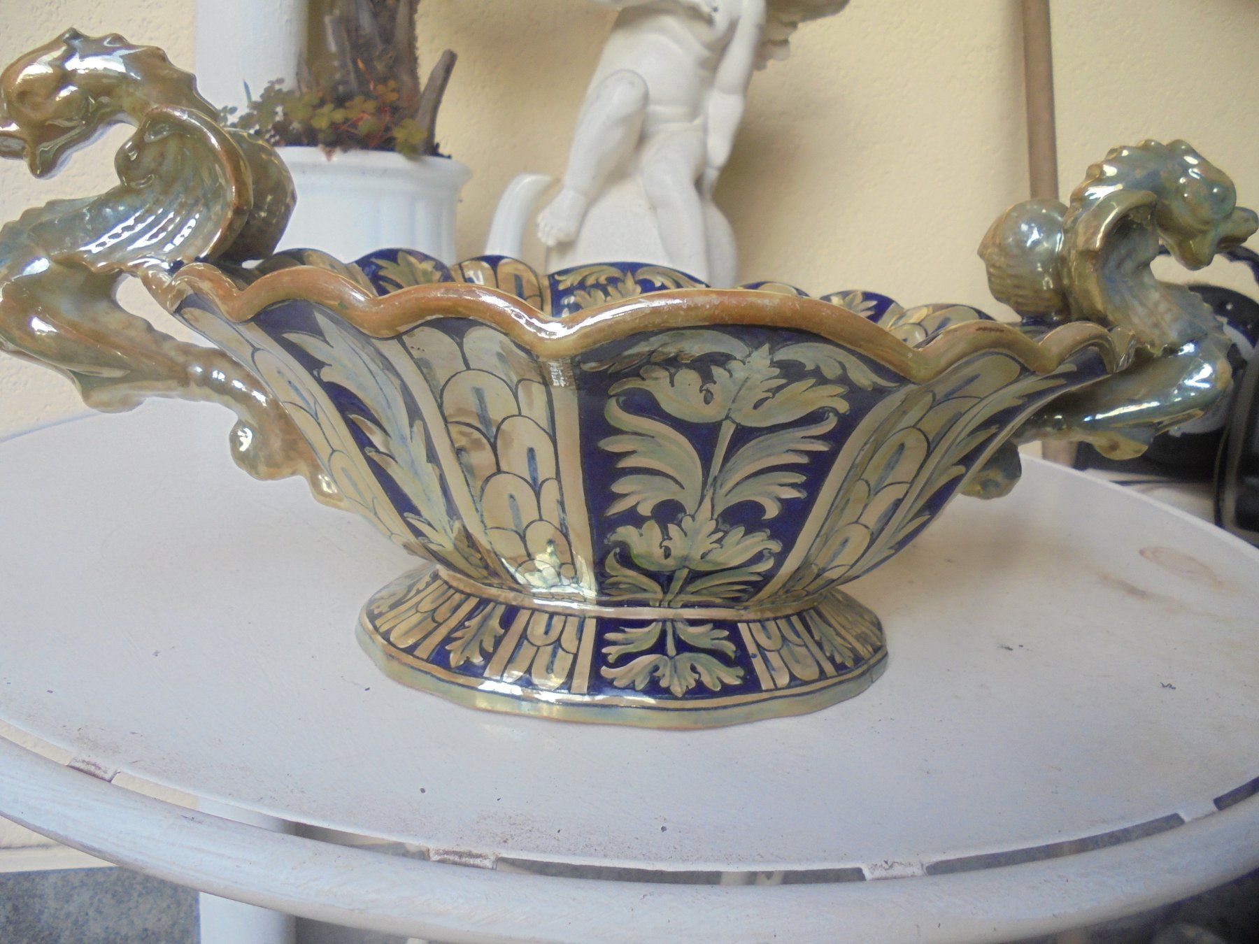 Schalen: Alte, Grosse Früchteschale von ca. 1950-60 – Gebraucht aus Camorino von Hunpete 3