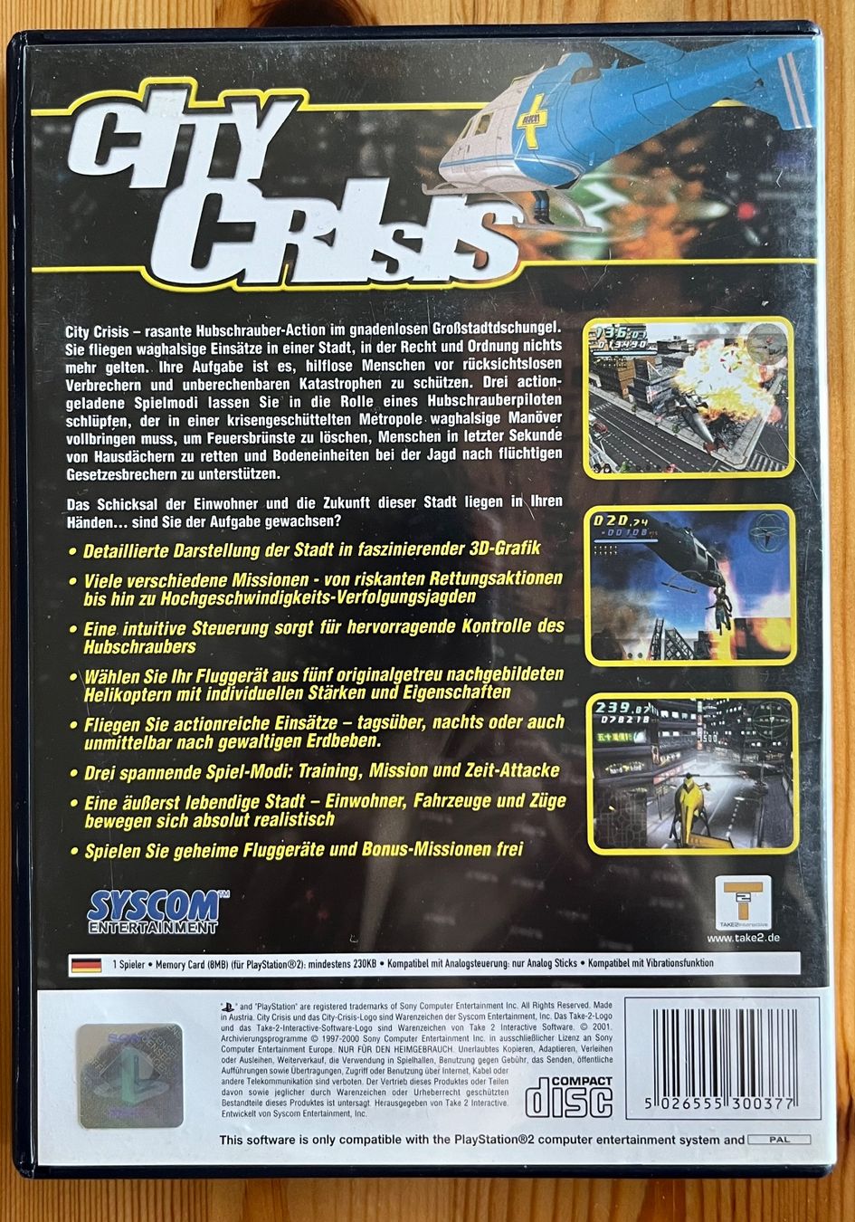 Sony Giochi: City Crisis PS2 – Usato da Zürich venduto da Gurkis 2