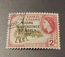 Ghana 1957 alte briefmarke