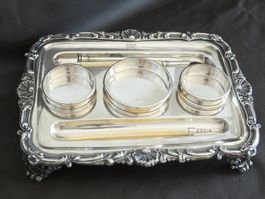 Calamaio XIX Secolo epoca Giorgiano, argento sterling 925