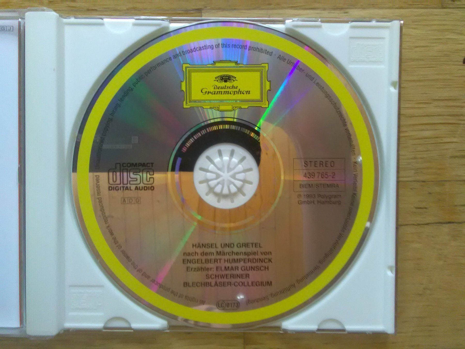 CD: Hänsel & Gretel  (Engelbert Humperdinck) – Usato da St.Galllen venduto da elkaphone 3
