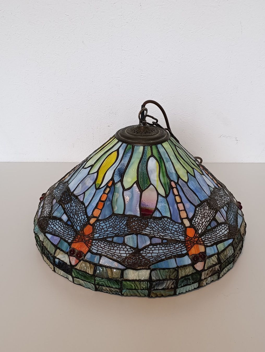 Lampadari & plafoniere: Vintage Tiffany Style Lampe mit Libellenmuster – Usato da Herisau venduto da Tosam_WinWin 4