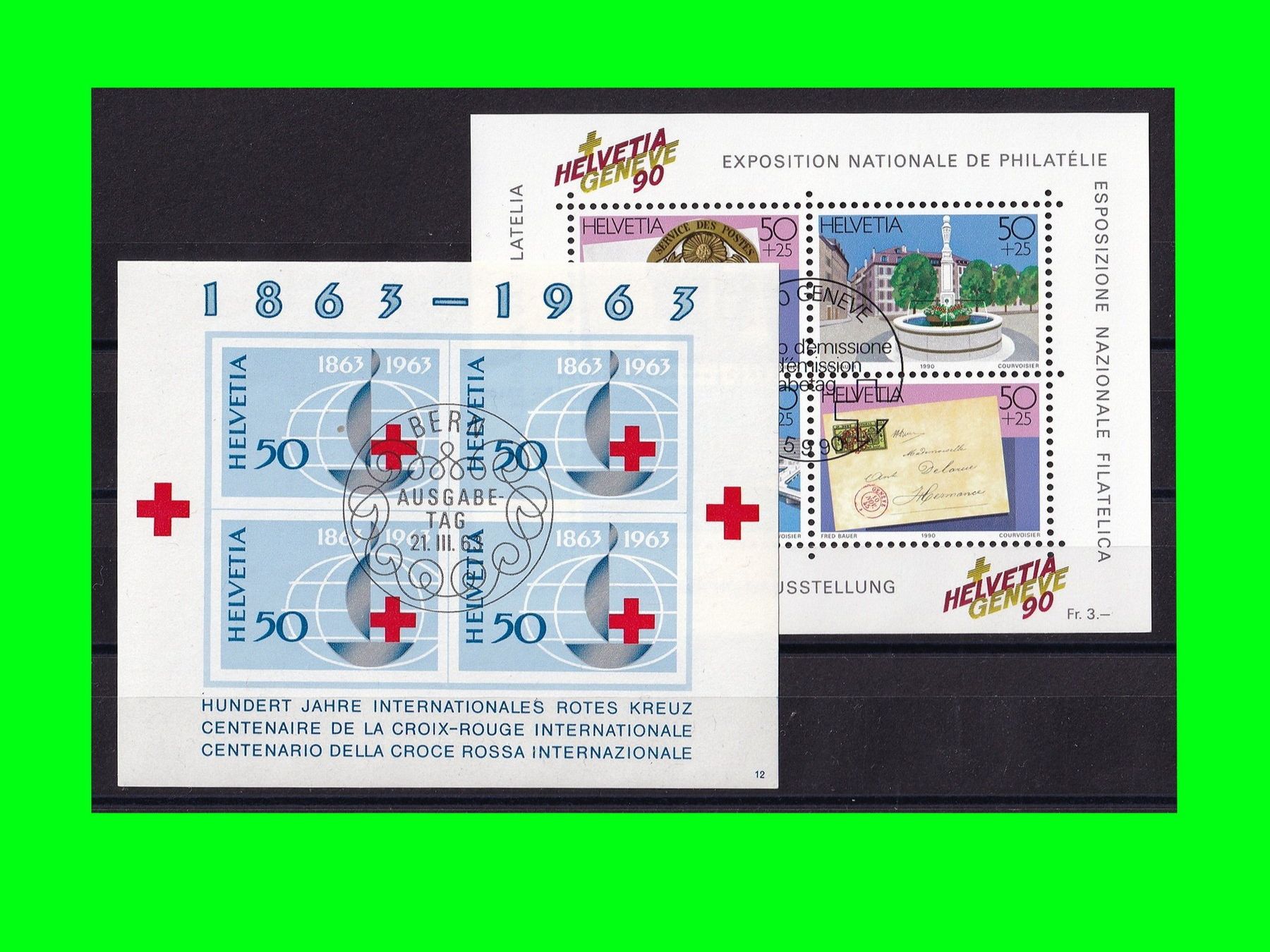 Tutti i francobolli: Block "Rotes Kreuz 1963 + NABA Genf 1990" – Nuovo (secondo la descrizione) da Dübendorf venduto da chiara48