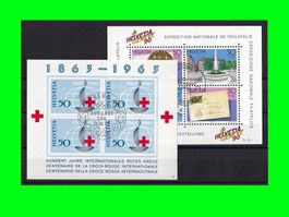 Block "Rotes Kreuz 1963 + NABA Genf 1990"