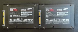 SSD Samsung 512GB 2 Stk.