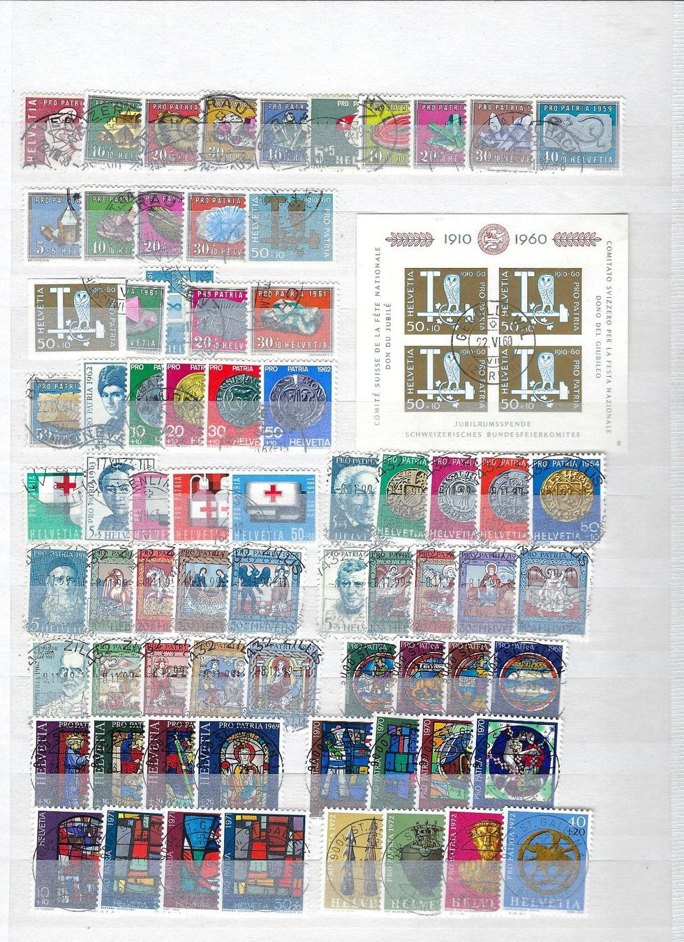 Alle Briefmarken: 1938-2000Pro Patria Sammlung gestempelt   15751 – Gebraucht aus Lunden von Animus999 1