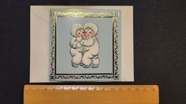 Weihnachts-Karte SNOWBALL KIDS  Paar