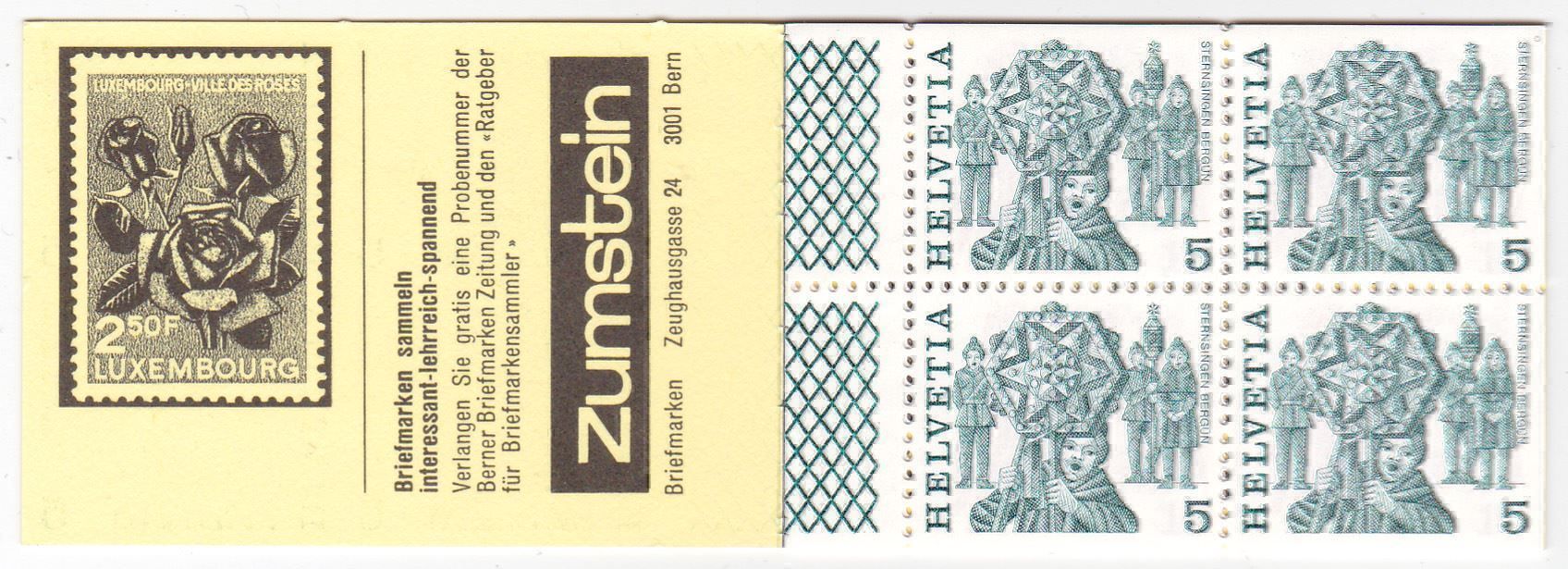 Tous les timbres: 2 Markenhefte: 78a postfr. + PJ 39 gest. – D'occasion à Wenslingen par riger11 1
