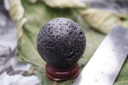 Lava  Schwarz       38mm Kugel  -Lot- Adlun-