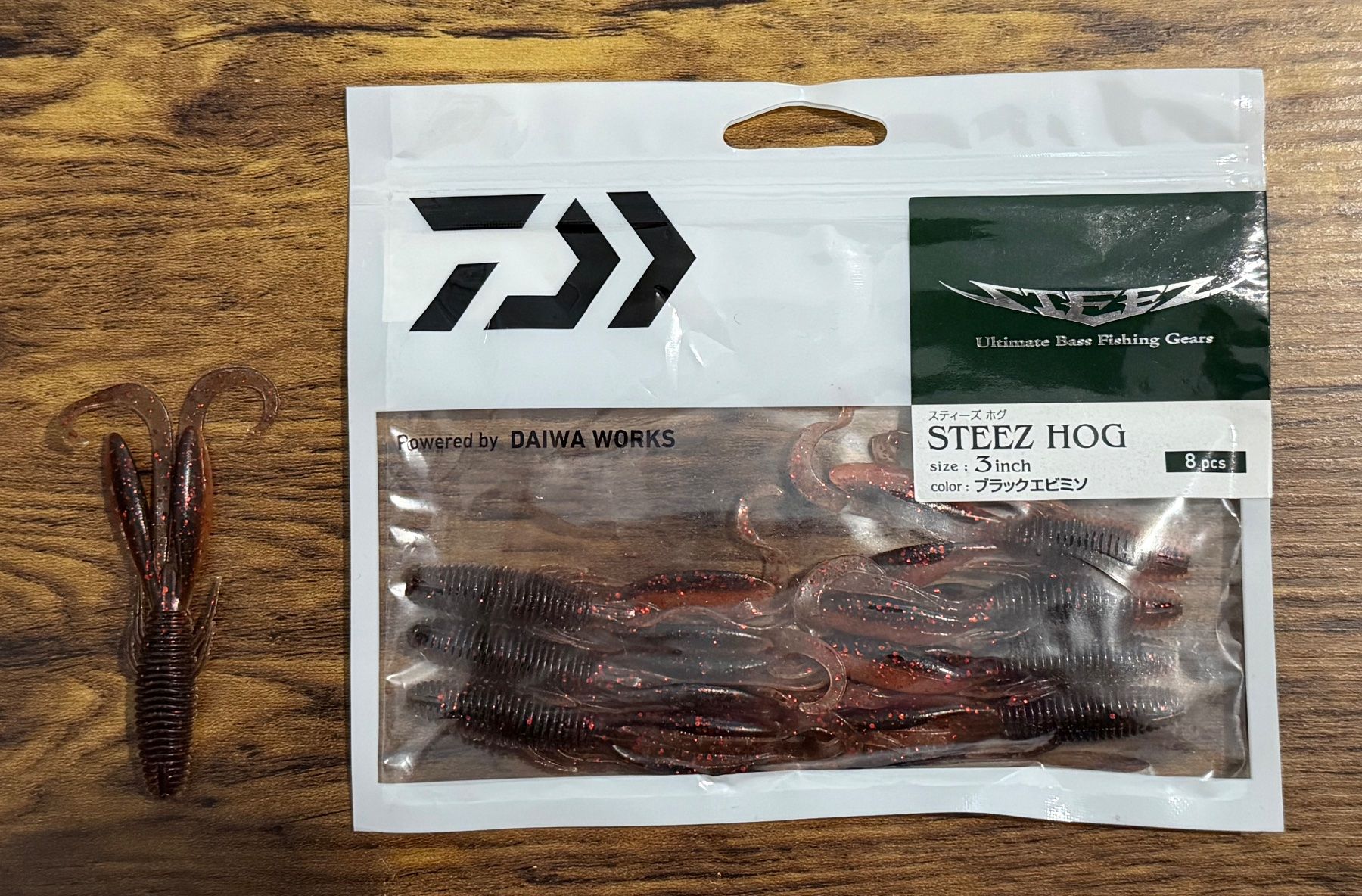 Daiwa Esche: Daiwa Steez Hog 3" - 76 mm – Nuovo e nell'imballaggio originale da Widnau venduto da Fishingtackle_Oggy