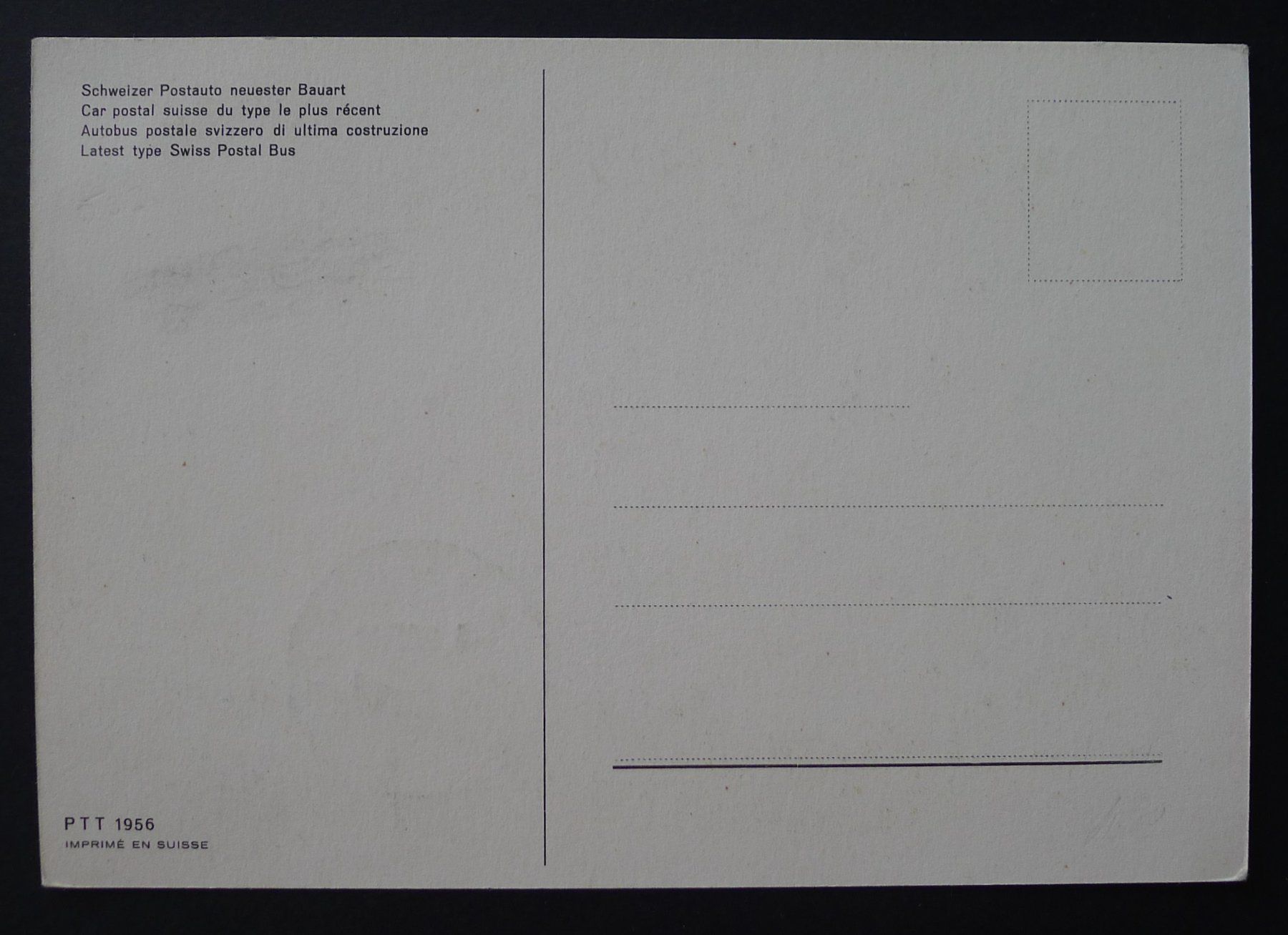 Tutti i francobolli: 1953, Maximumkarte Nr.314 Alpenpost Postauto – Usato da Ebikon venduto da SilvioFreund 2