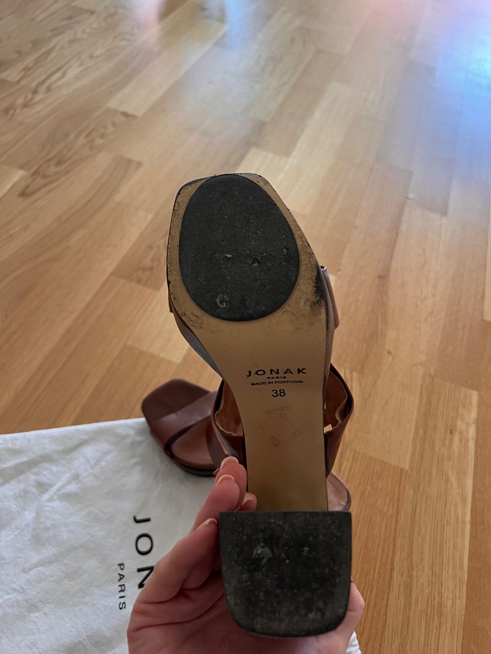 Jonak Damenschuhe: Jonak Paris Sandalen, aus Leder, Gr. 38 – Gebraucht aus Zürich von Dolce_90 4