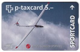 Segelflieger SPORTCARD - seltene FullFace Firmen Taxcard