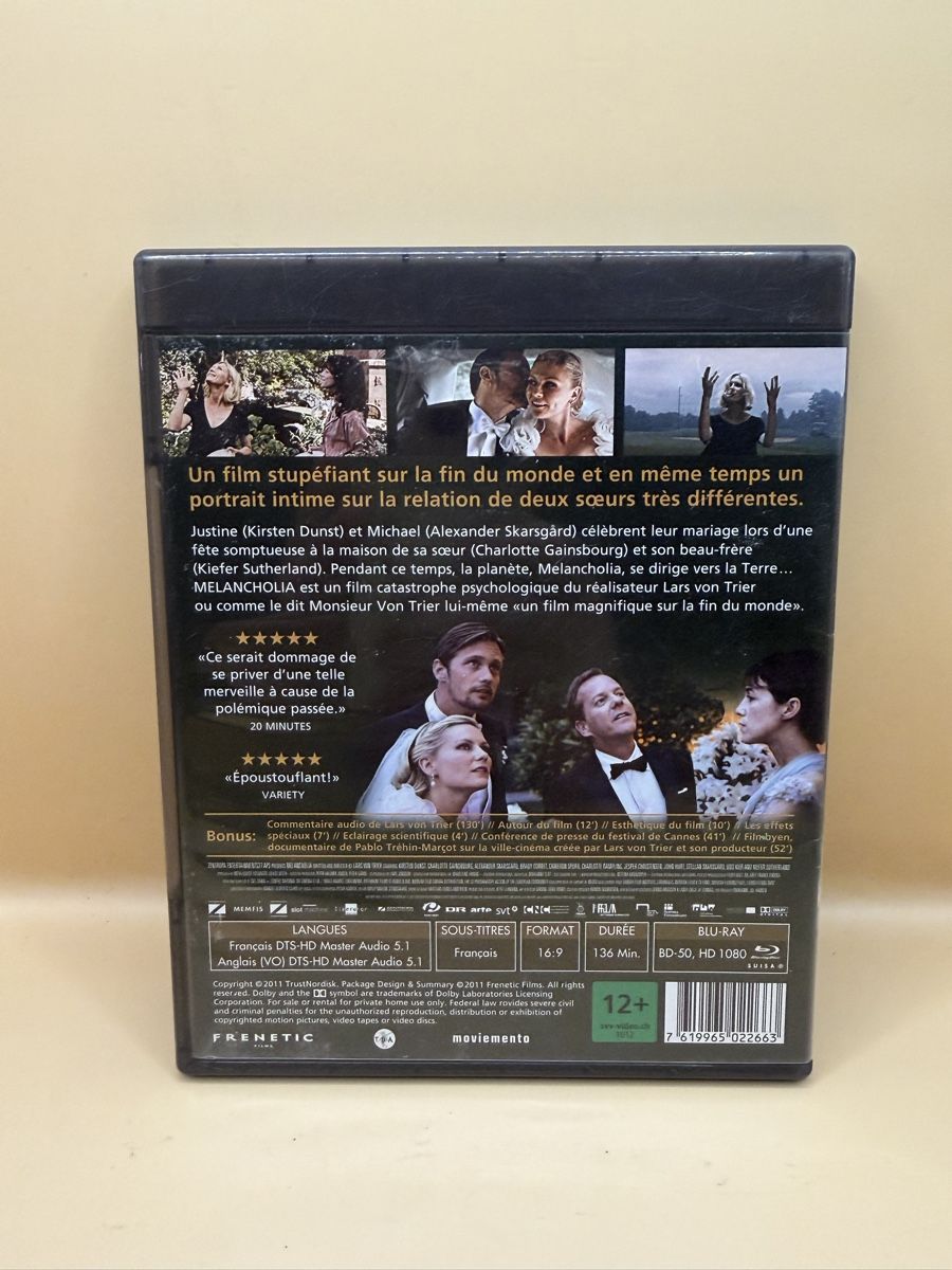 Tous les DVDs: Blu Ray Melancholia – D'occasion à Genève par sho_67qj 1