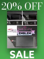 Audi Navigation Aufkleber S Line Carbon Look NEU