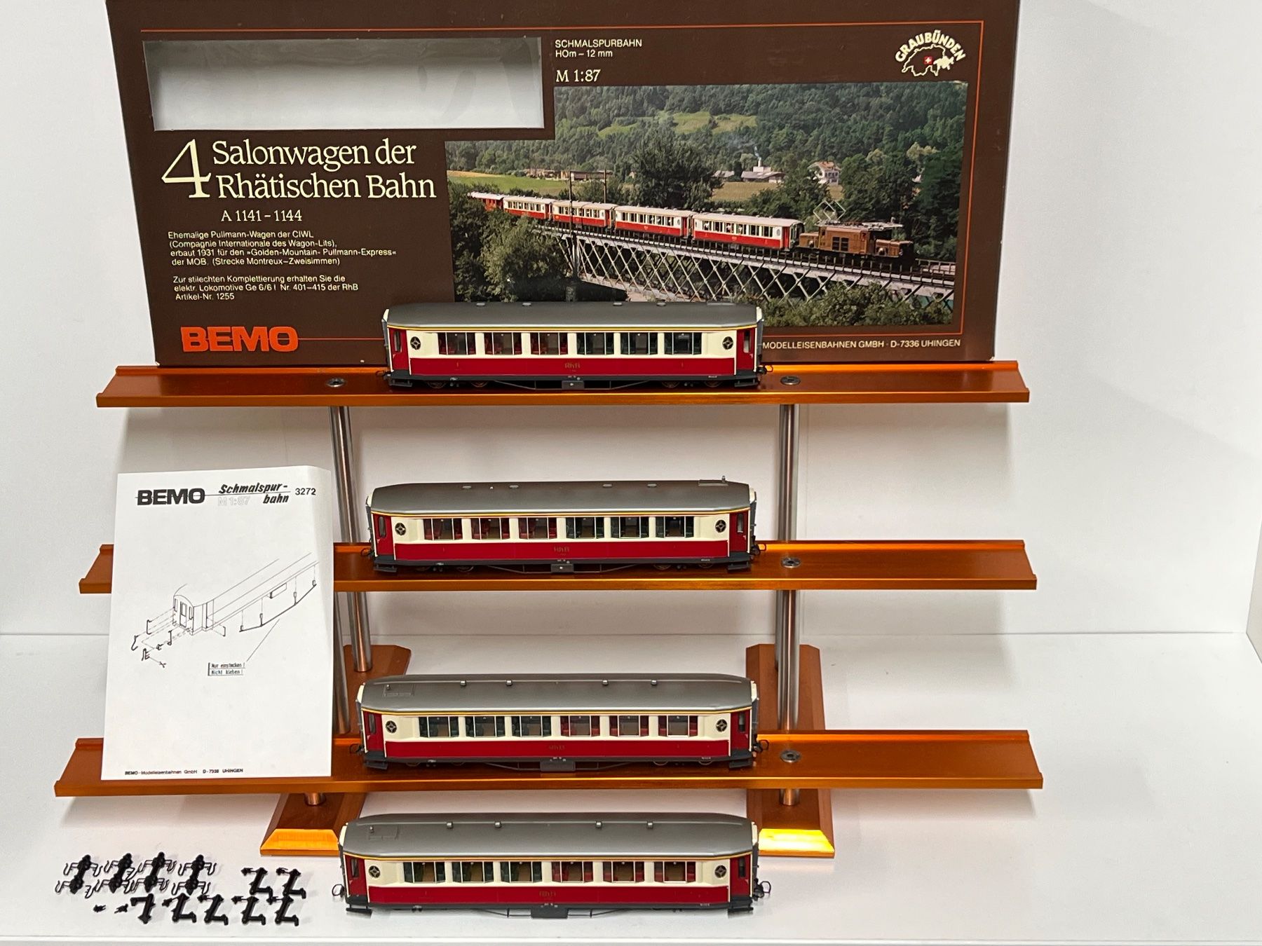 Bemo Modellini di ferrovie: Bemo 3272/S Salonwagen RhB  H0m – Usato da Neuenhof venduto da ludovicco