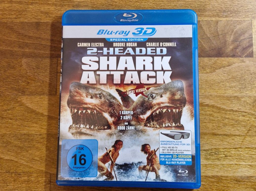 Tutti i DVDs: 2-Headed Shark Attack 3D (2012) RAR Bluray – Usato da Pfungen venduto da Whitie
