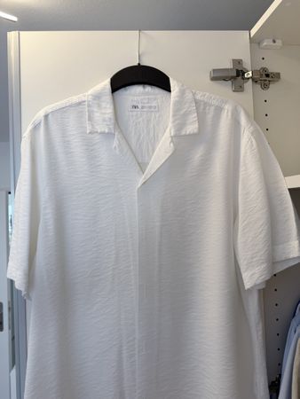 Zara Hemd weiss Gr M