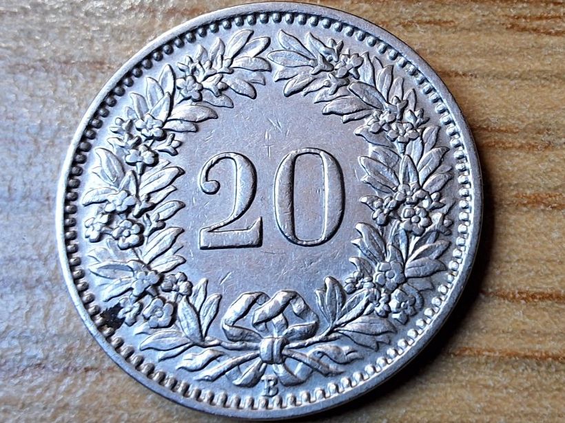 Alle Münzen: 20 Rappen 1927 - Selten! – Gebraucht aus Münchenstein von purbach1 3