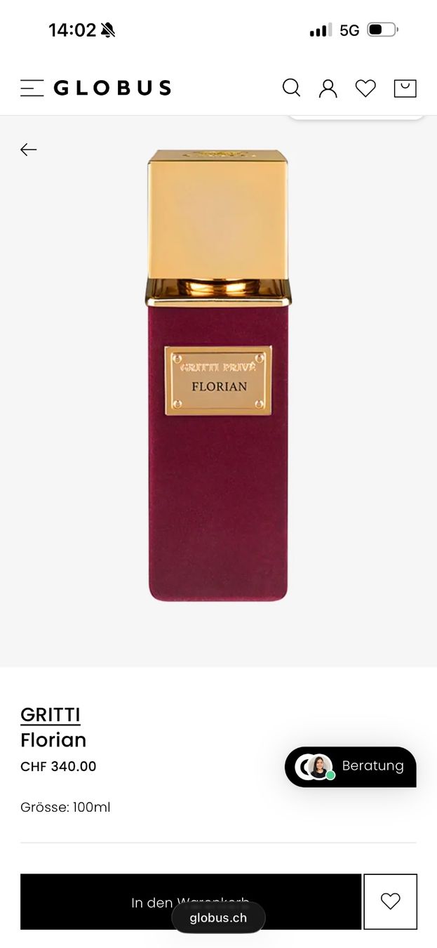Parfum & Eau de Toilette: Gritti Privé - Florian 100ml Extrait de Parfum – Neu (gemäss Beschreibung) aus Schlieren von -medd- 1