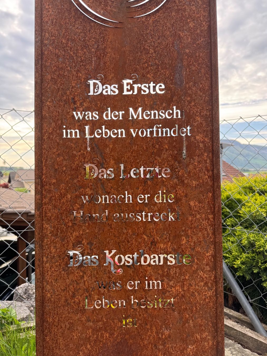 Insegne: Gartenschild Rost – Usato da Kestenholz venduto da cvx_889vv 1