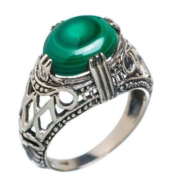 Anelli: ♛ Malachite 925 Silberring – Nuovo e nell'imballaggio originale da Oberglatt ZH venduto da Hot-Spot