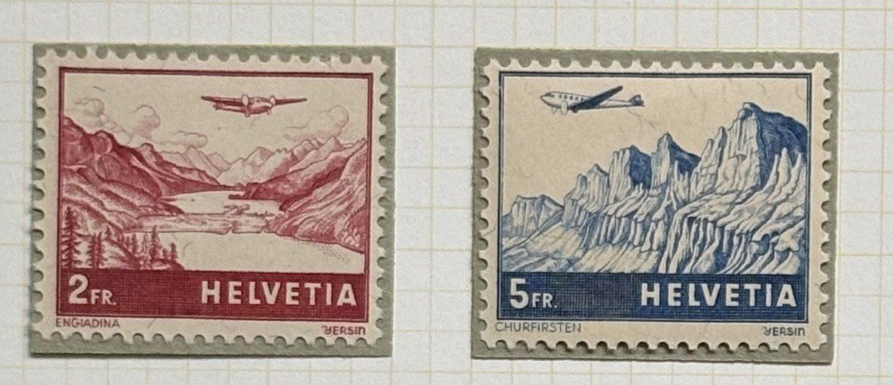 Tutti i francobolli: FLUGPOST BRIEFMARKEN – Usato da Ostermundigen venduto da Heavenmaus75 3
