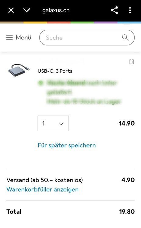 Kabel: USB‑C Digital AV Multiport Adapter für Apple iPhone iPad Mac – Neu und originalverpackt aus Uster von -FPS- 1